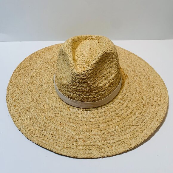 COPY - Hat Attack Sun Hat Braided Straw Wide Brim Summer Beach Women\'s Beige New main image 6